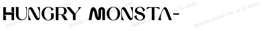 Hungry Monsta字体转换
